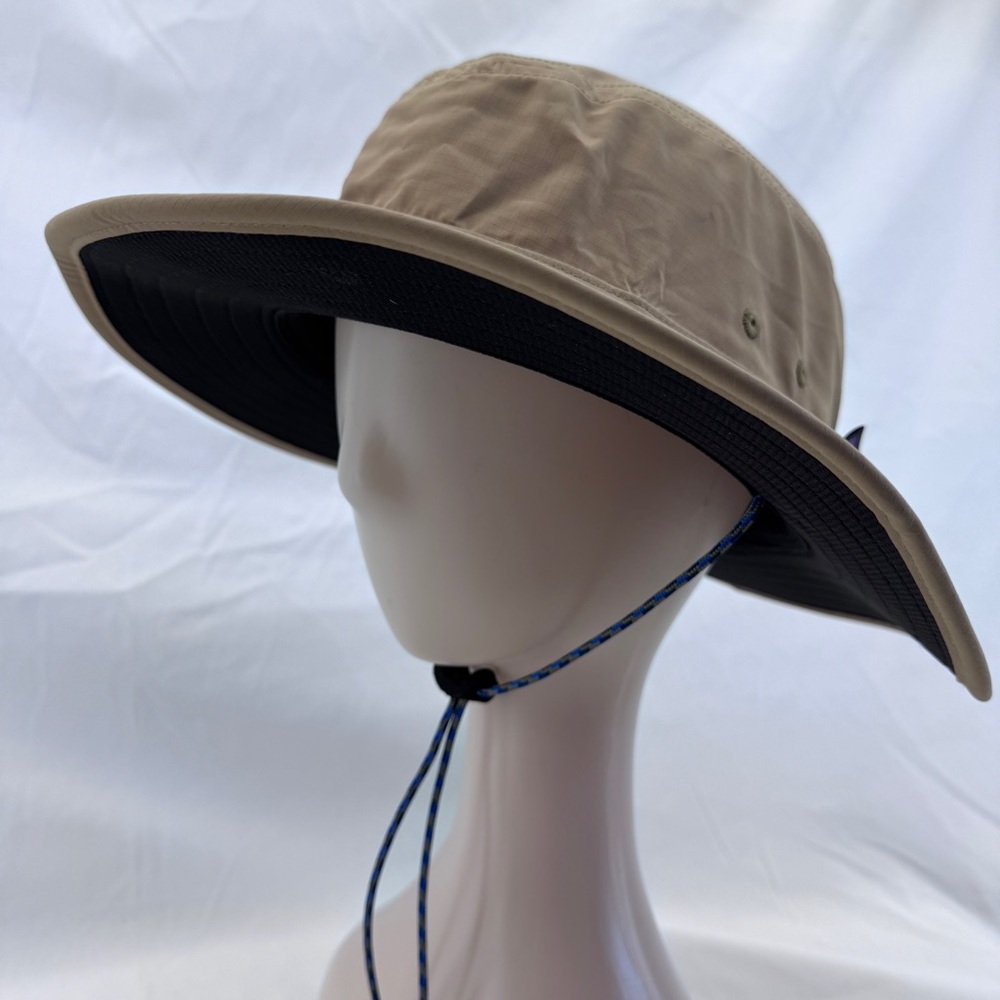 Patagonia Tech Sun Booney Hat Khaki Size Small Wide Brim Gorpcore Hiking Outdoor - Picture 7 of 15